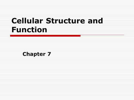 Cellular Structure and Function Chapter 7. 7.1: Cell Discovery and Theory MAIN IDEA: The invention of the microscope led to the discovery of cells.