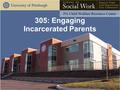 Update Title in Slide MasterThe Pennsylvania Child Welfare Resource Center 305: Engaging Incarcerated Parents.