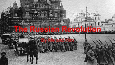 The Russian Revolution By Me and Him. ●The cruel, oppressive rule of most of the 19th-century czars caused widespread social disruption for many years.