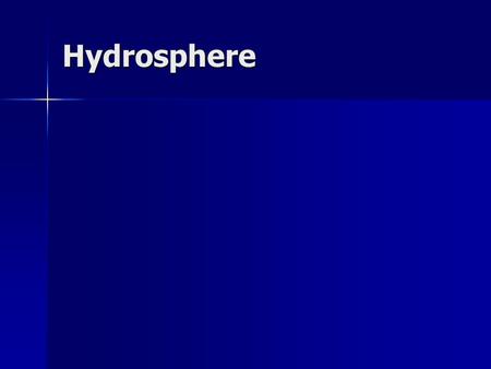 Hydrosphere. Specific Heat Capacity The amount of heat required to raise the temperature of 1g of a substance 1°C The amount of heat required to raise.