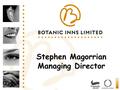 Stephen Magorrian Managing Director. Career “Highlights” Joined the Belfast Telegraph in January 1983 as Assistant Accountant Got promoted to Deputy Management.