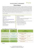 SHUJOG IMPACT ASSESSMENT Fibroin Weave Fibroin Weave overview Founded: 2011 Sector: Textiles Website: