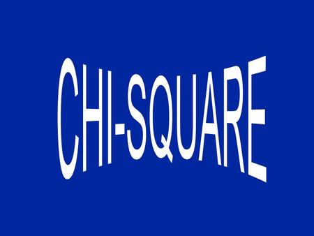 Chi Square Chi square is employed to test the difference between an actual sample and another hypothetical or previously established distribution such.