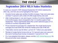 September 2014 MLS Sales Statistics In case you missed it, HAR released September 2014 MLS statistics the other day, and here are some highlights of the.