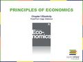 PRINCIPLES OF ECONOMICS Chapter 5 Elasticity PowerPoint Image Slideshow.