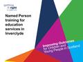 Named Person training for education services in Inverclyde