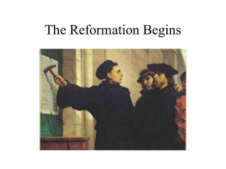 The Reformation Begins. The Weakening of the Catholic Church By the 1300s, many Catholics felt that the church had become far too worldly and corrupt.