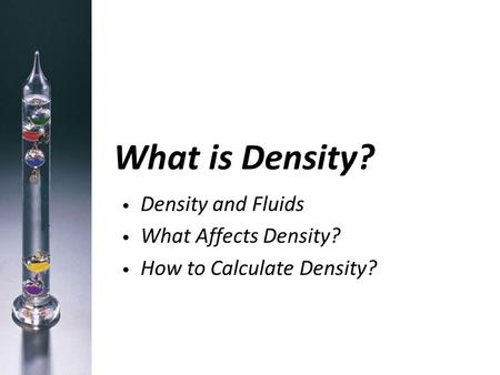 Lesson 35 - What is Density?