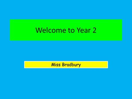 Welcome to Year 2 Miss Bradbury. Literacy – Every day Numeracy – Every day RE: Come and See Curriculum in Y2 Science PE – Tuesday and Friday Geography.