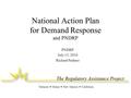 The Regulatory Assistance Project Vermont ♦ Maine ♦ New Mexico ♦ California National Action Plan for Demand Response and PNDRP PNDRP July 15, 2010 Richard.