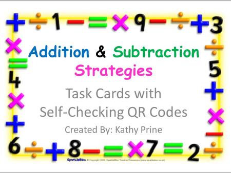 Addition & Subtraction Strategies
