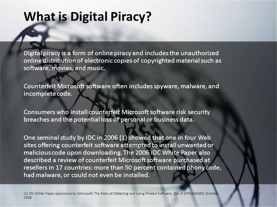 Why digital piracy is a crime?