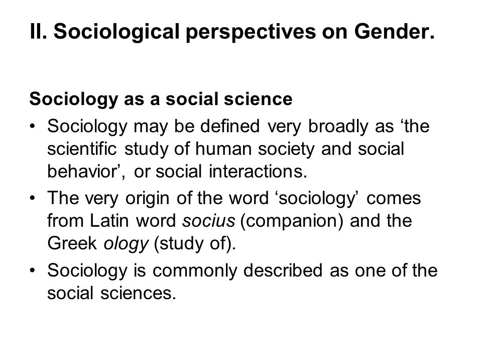 Sociological Theories Gender Inequality