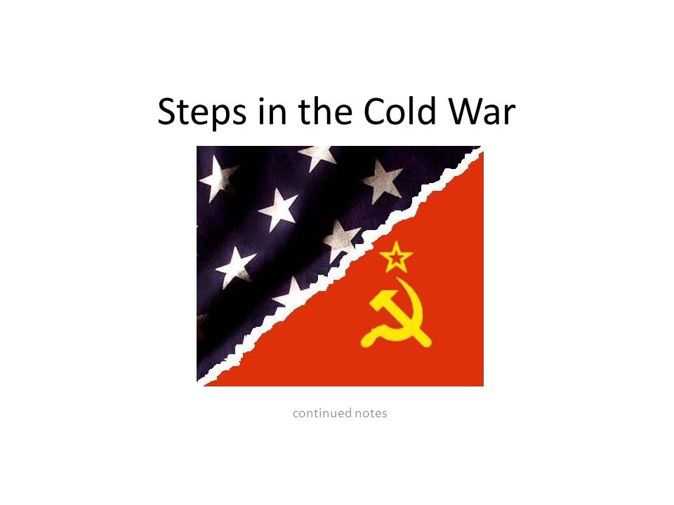 Steps in the Cold War continued notes. IRON CURTAIN SPEECH speech from  Prime Minister Winston Churchill an “Iron Curtain” of Soviet controlled  countries. - ppt download