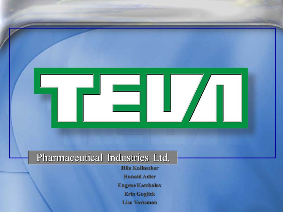 Teva Pharmaceutical Industries Ltd. - ppt video online download