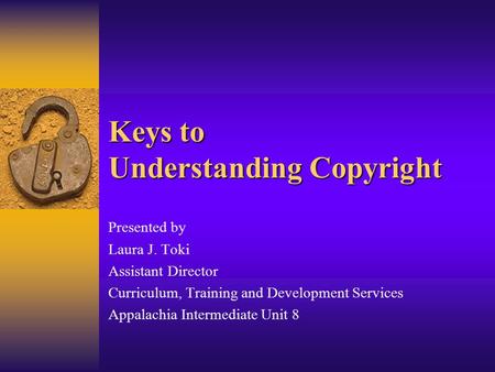 Keys to Understanding Copyright