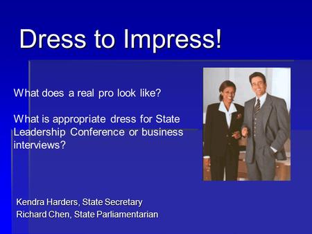 presentation on dress code