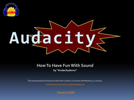How To Have Fun With Sound