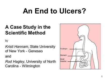 An End to Ulcers? A Case Study in the Scientific Method by