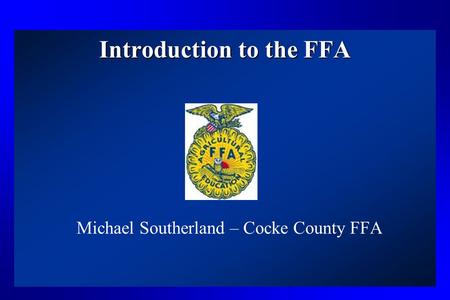 Introduction to the FFA