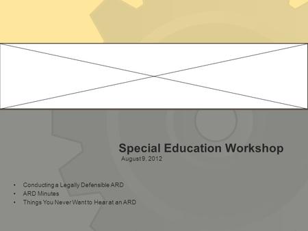 Special Education Workshop