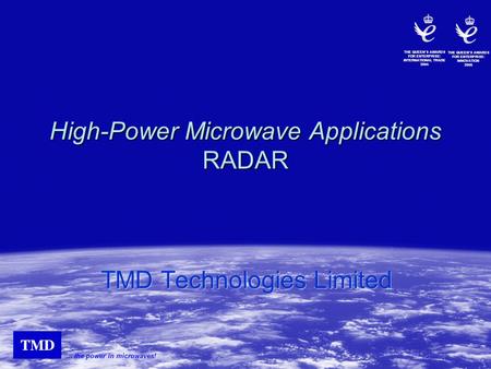 High-Power Microwave Applications RADAR