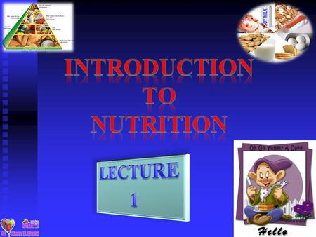 Introduction to NUTRITION