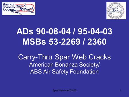 ADs / MSBs / 2360 Carry-Thru Spar Web Cracks