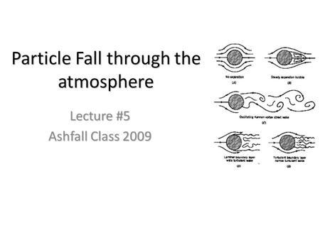 Particle Fall through the atmosphere