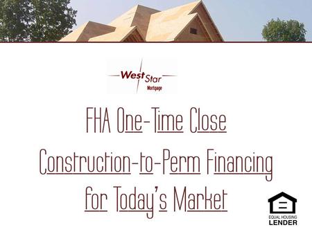Construction-to-Perm Financing
