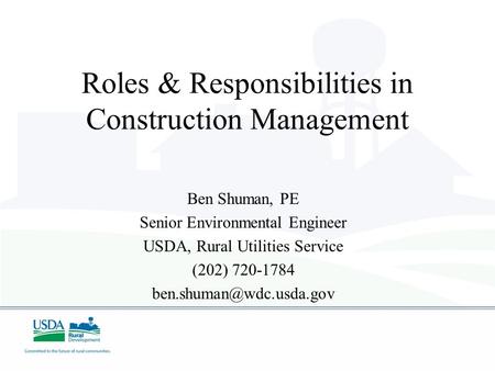 Roles & Responsibilities in Construction Management