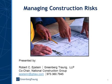 Managing Construction Risks