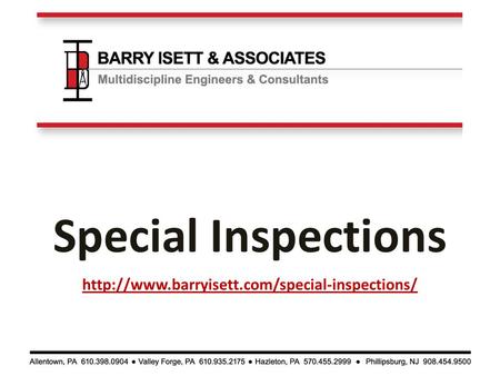 Special Inspections