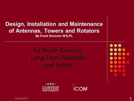 for Storm Survival, Long Term Reliability and Safety