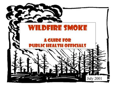 Wildfire Smoke A Guide for Public Health Officials July 2001.