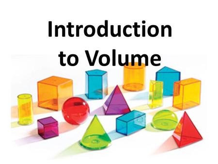 Introduction to Volume