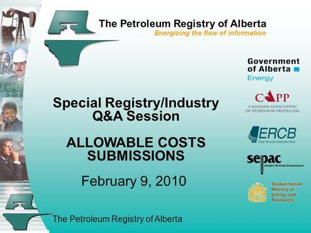 Special Registry/Industry Q&A Session ALLOWABLE COSTS SUBMISSIONS