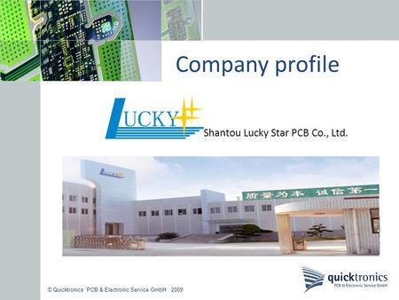 Company profile Shantou Lucky Star PCB Co., Ltd.