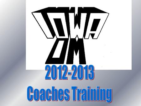 2012-2013 Coaches Training.