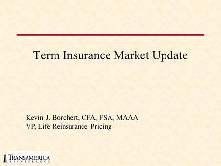 Term Insurance Market Update