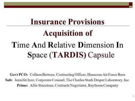 Insurance Provisions Acquisition of