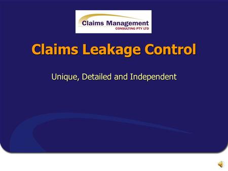 Claims Leakage Control