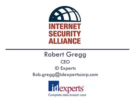 Robert Gregg CEO ID Experts