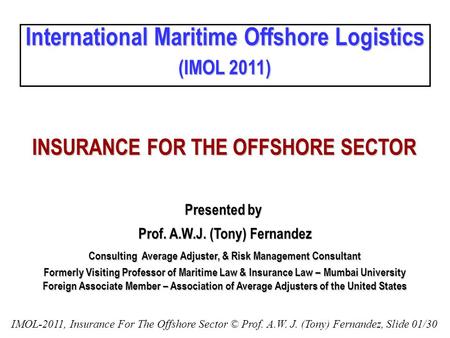 International Maritime Offshore Logistics