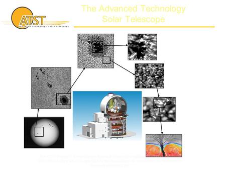 The Advanced Technology Solar Telescope The ATST Project is funded by the National Science Foundation through the National Solar Observatory which is operated.