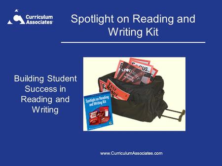 Spotlight on Reading and Writing Kit