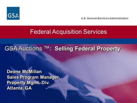 Federal Acquisition Services