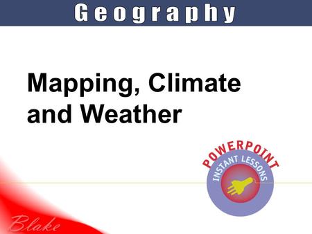 Mapping, Climate and Weather