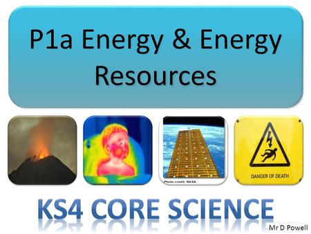 P1a Energy & Energy Resources