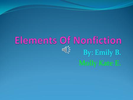 By: Emily B. Molly Kate E. Words Bold words/Vocabulary Observer Climate Endangered Click On The Pictures Next SlideSlide.